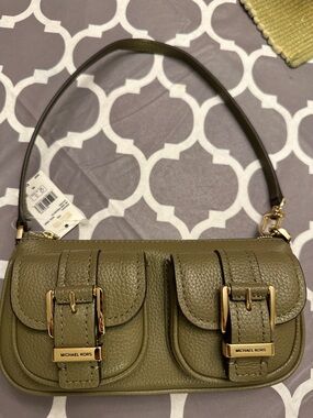 Michael Kors Zoe Small Pebbled Leather Pochette